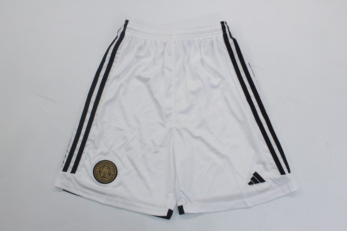 AAA Quality Leicester City 23/24 Third White Soccer Shorts